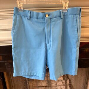 Peter Millar Crown Sport Salem Performance Shorts Color Evening Tide Size 32